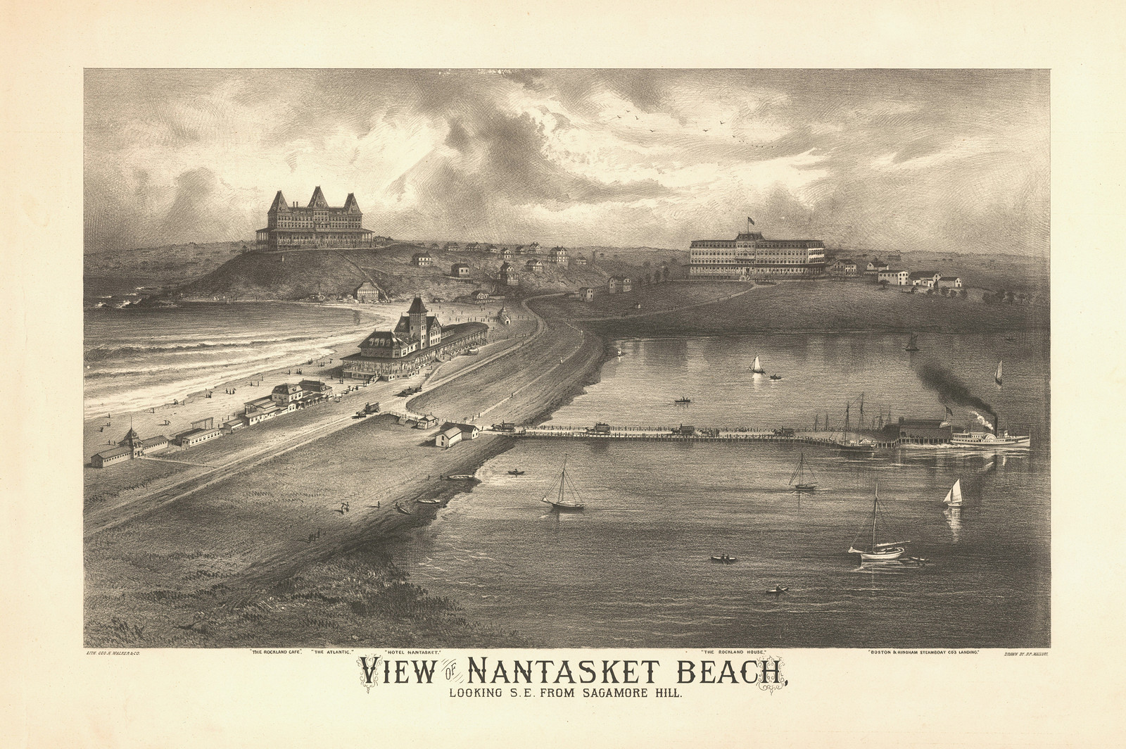 Nantasket, Massachusetts, 1879, 1879 — antique map