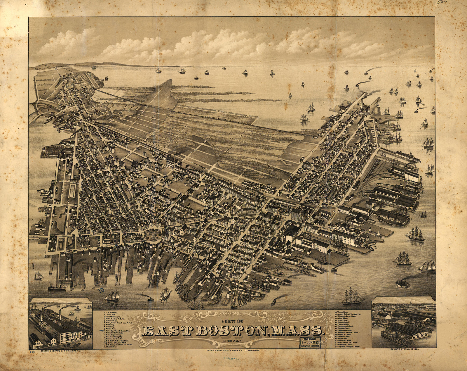 East Boston, Massachusetts, 1879, 1879 — antique map