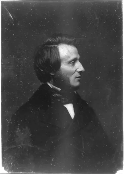 Man in profile, early daguerreotype portrait