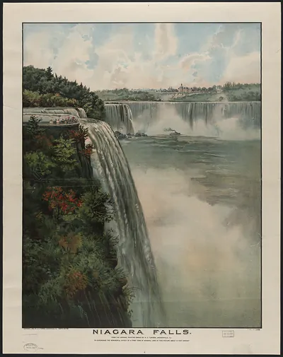 Niagara Falls, from the original painting by M. C. Tunison