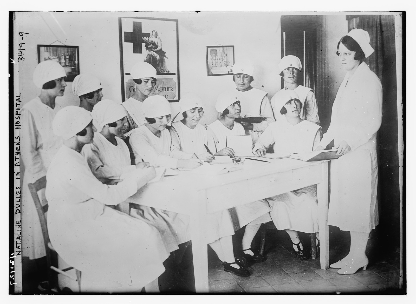 Nataline Dulles in Athens Hosp., n/a — historic photograph