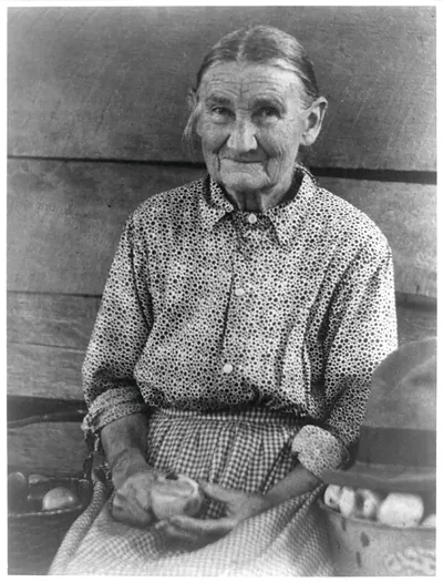 [Woman paring apple, no. 2]
