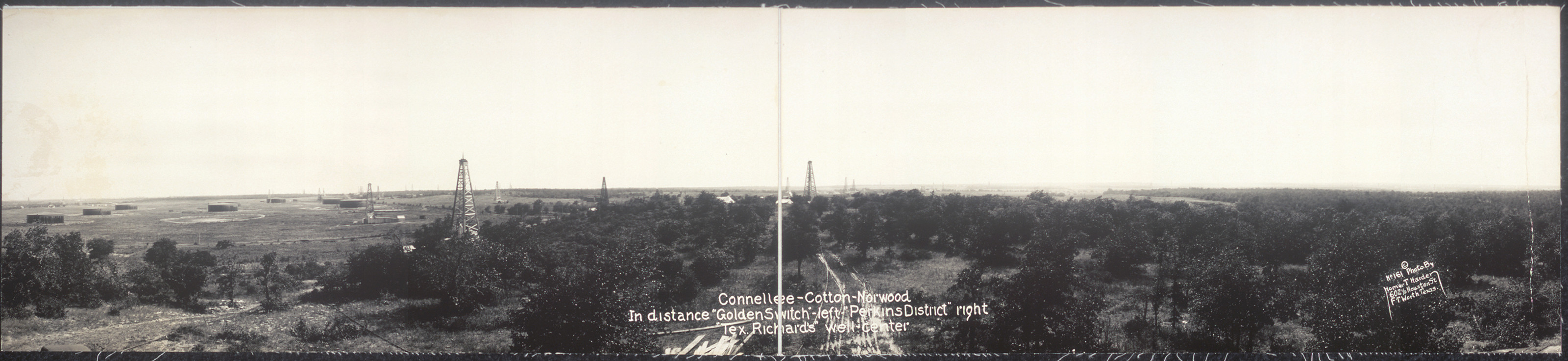 Eastland County 1919 Oil Wells, Texas, 1919 — historic image