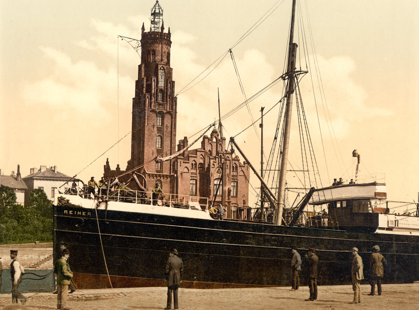 Lighthouse Bremerhafen Hanover (i.e. Hannover) Germany, [between ca. 1890 and ca. 1900]. — historic print
