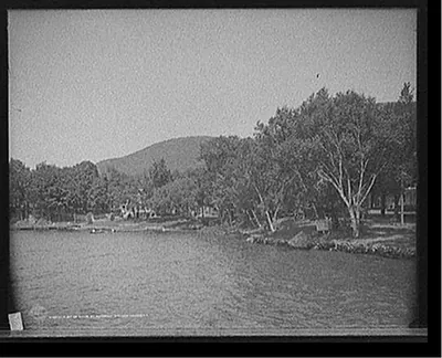A Bit of shore at Kattskill Bay, Lake George, N.Y.