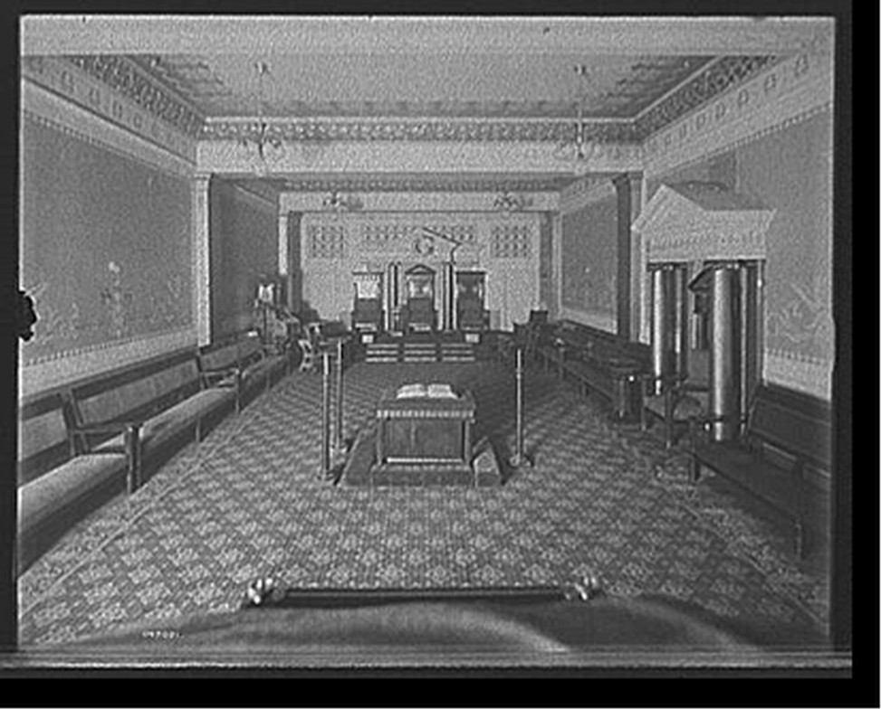 [Center Blue Lodge Room, Masonic temple, Detroit], [between 1900 and 1910] — historic photograph