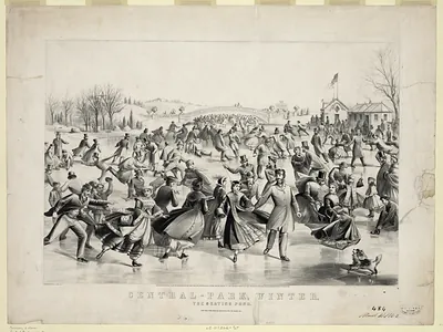 Central Park, Winter: The Skating Pond