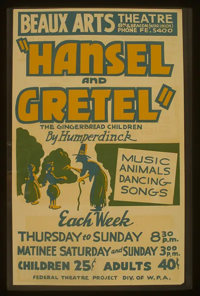 Hansel and Gretel the gingerbread children by Humperdinck Music animals dancing songs