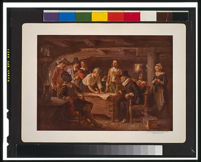 The Mayflower Compact 1620 / J.L.G. Ferris.