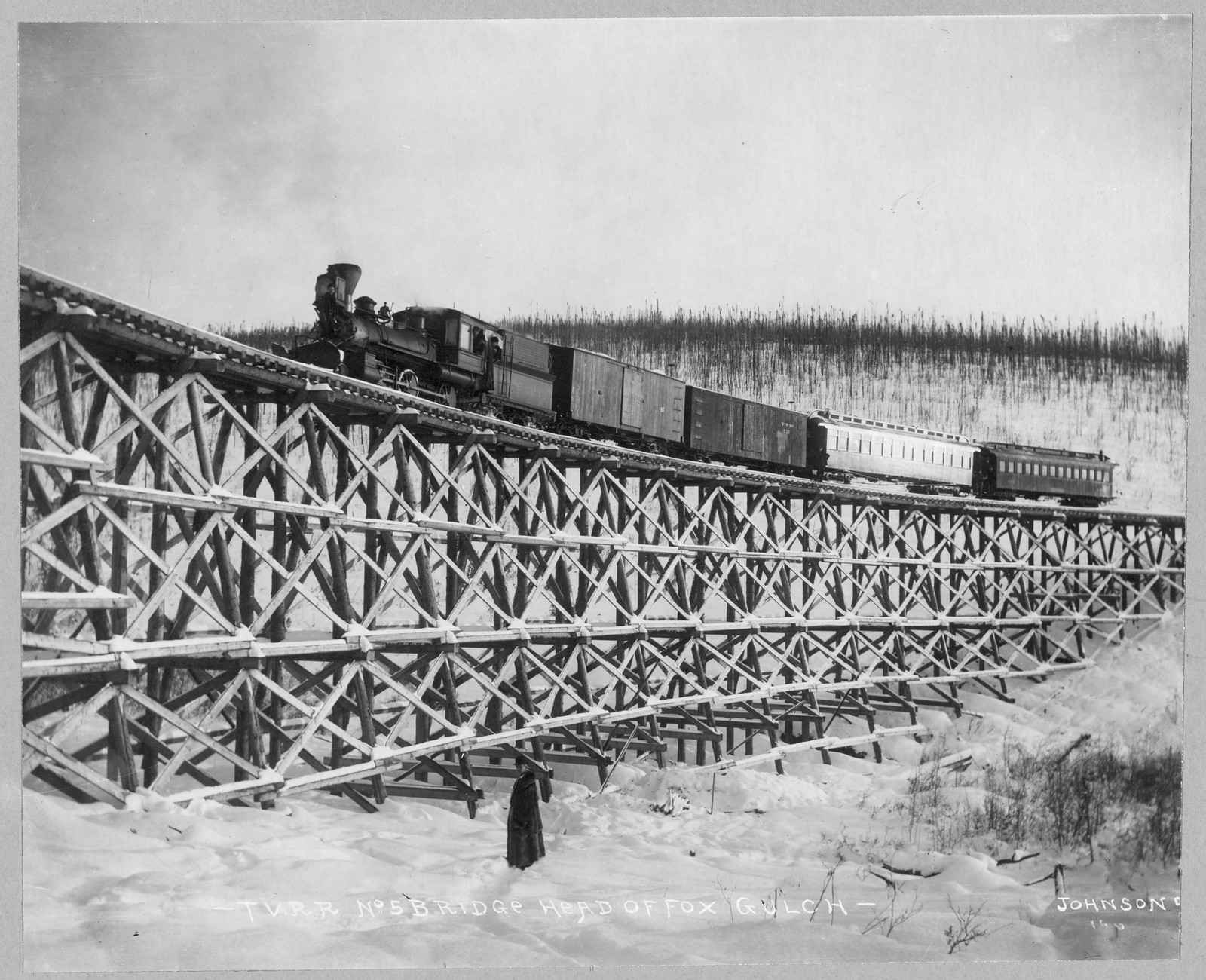 T.V.R.R. Bridge, head of Fox Gulch — historic image