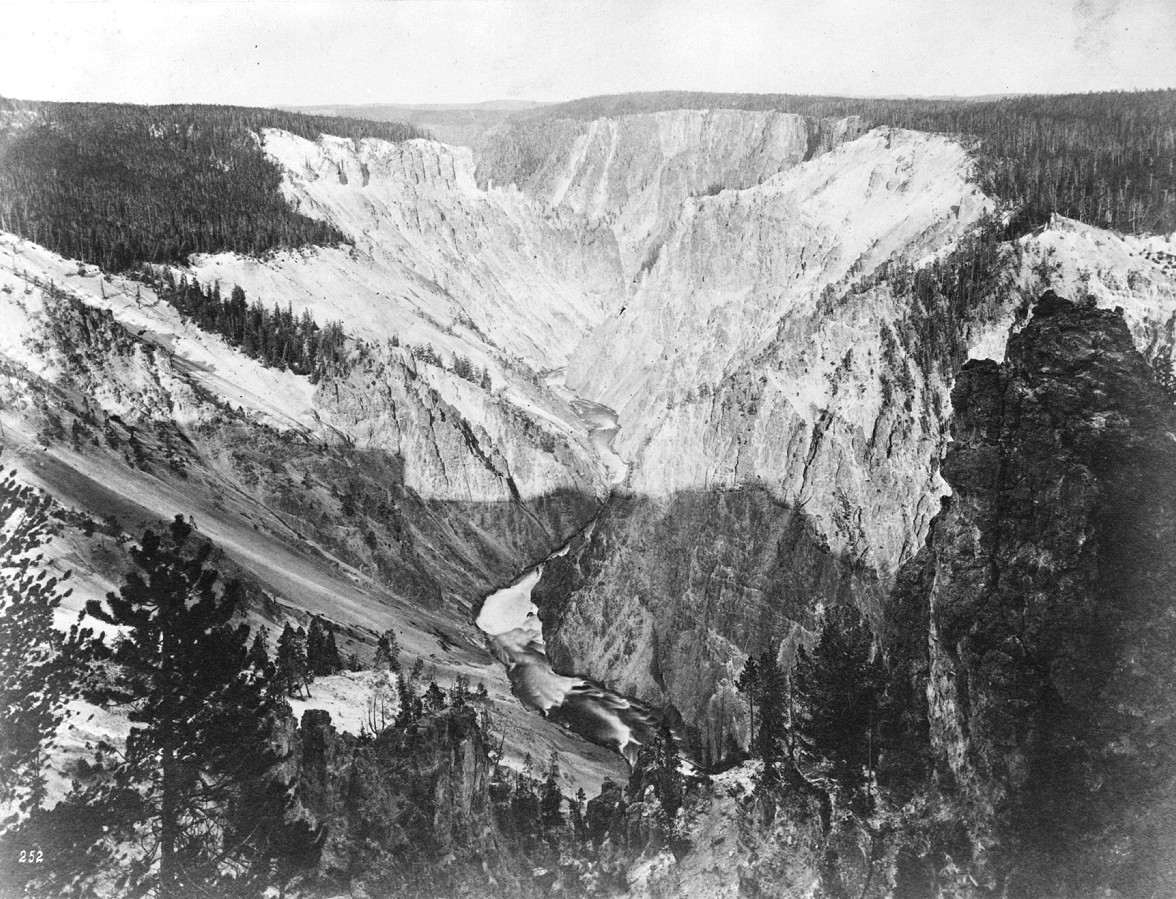 [Grand canyon of the Yellowstone River], [1871] — historic photograph