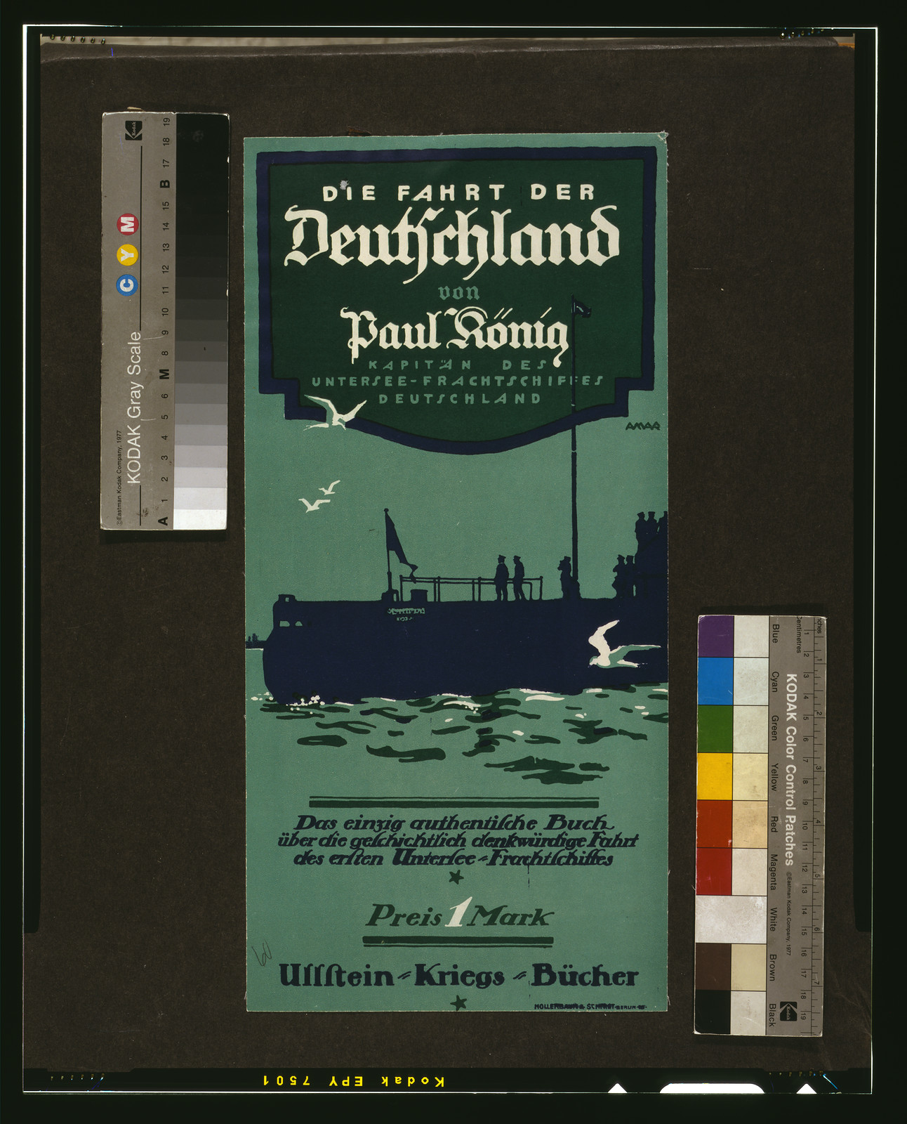 Die Fahrt der Deutschland von Paul König, 1917 — historic image