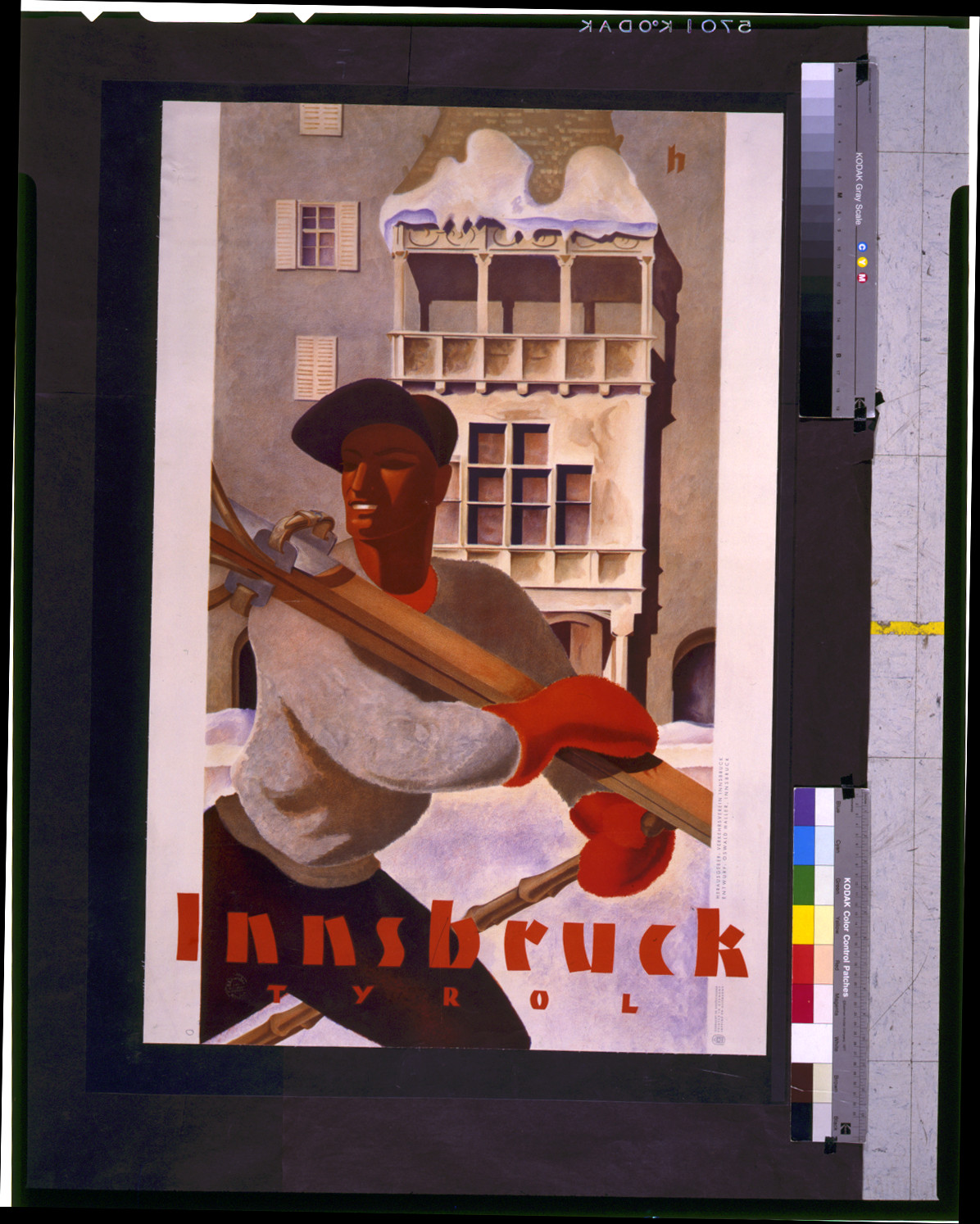 Innsbruck, Tyrol / entwurf: Oswald Haller, Innsbruck., Innsbruck : Verkehrsverein, [between 1920 and 1930]. — vintage poster