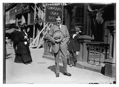 Jas. Radley on street, New York