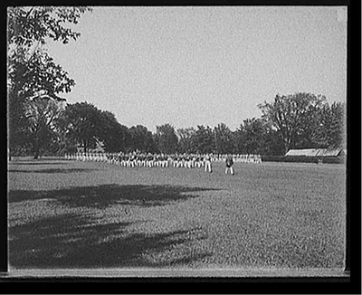 [Battalion passing in review, West Point, N.Y.]