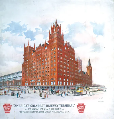 America's grandest railway terminal - Pennsylvania Railroad - new passenger station, Broad Street, Philadelphia, U.S.A. / Century Litho. Co.