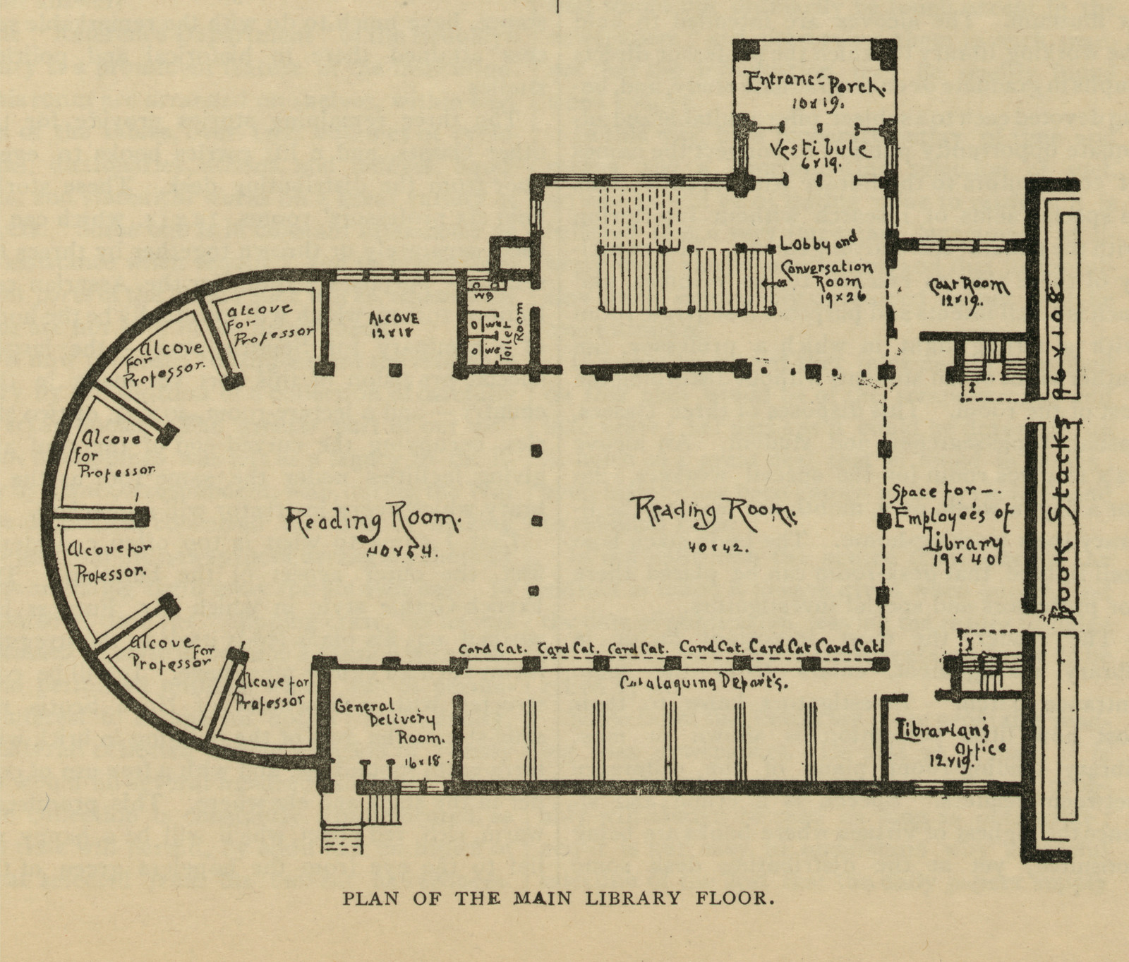Planofthemainlibraryfloor — historic image