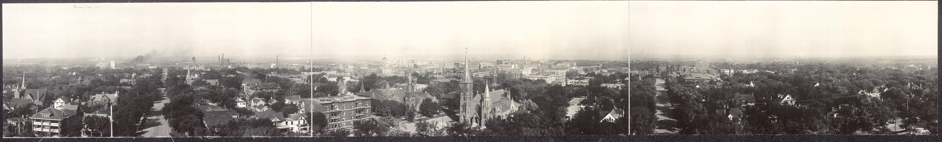 Panorama of Lincoln, Nebraska, 1915, 1915 — historic image