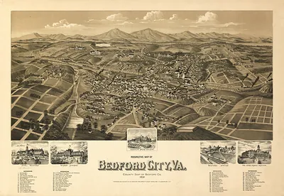 VA Bedford City 1891 MAP