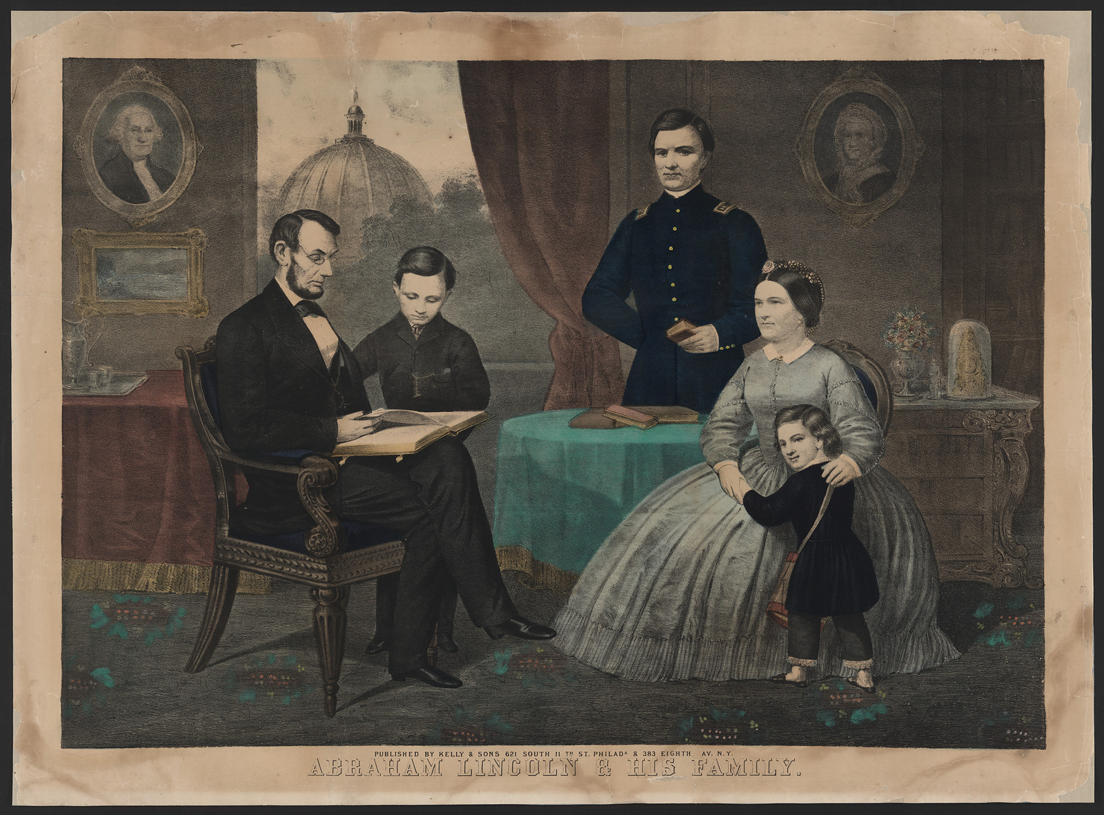 Abraham Lincoln & His Family — historic image
