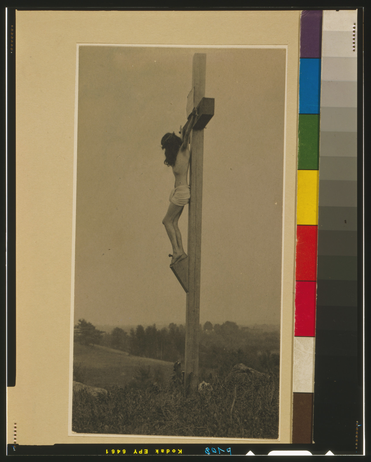 [Crucifixion in profile, left], [1898] — historic photograph