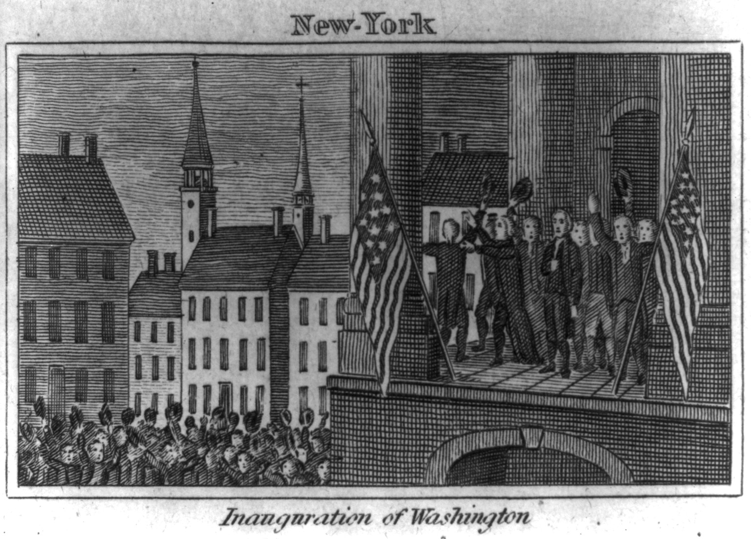 Inauguration of Washington, [no date recorded on shelflist card] — historic print