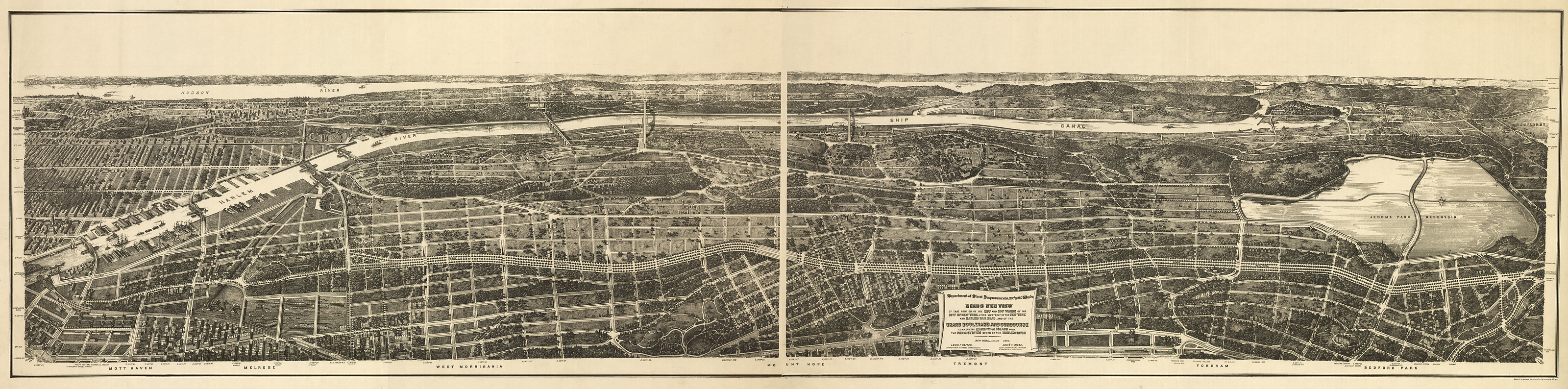 Bronx, New York, 1897, 1897 — antique map