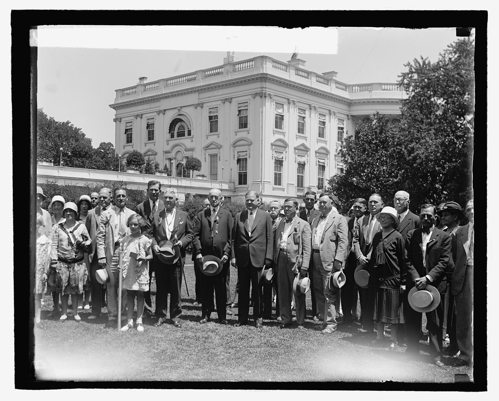 Hoover & Isaac Walton League, 7/17/29, [19]29 July 17. — historic photograph