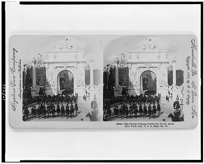 The Parade passing under the Dewey Arch New York City U.S.A. Sept. 30 99