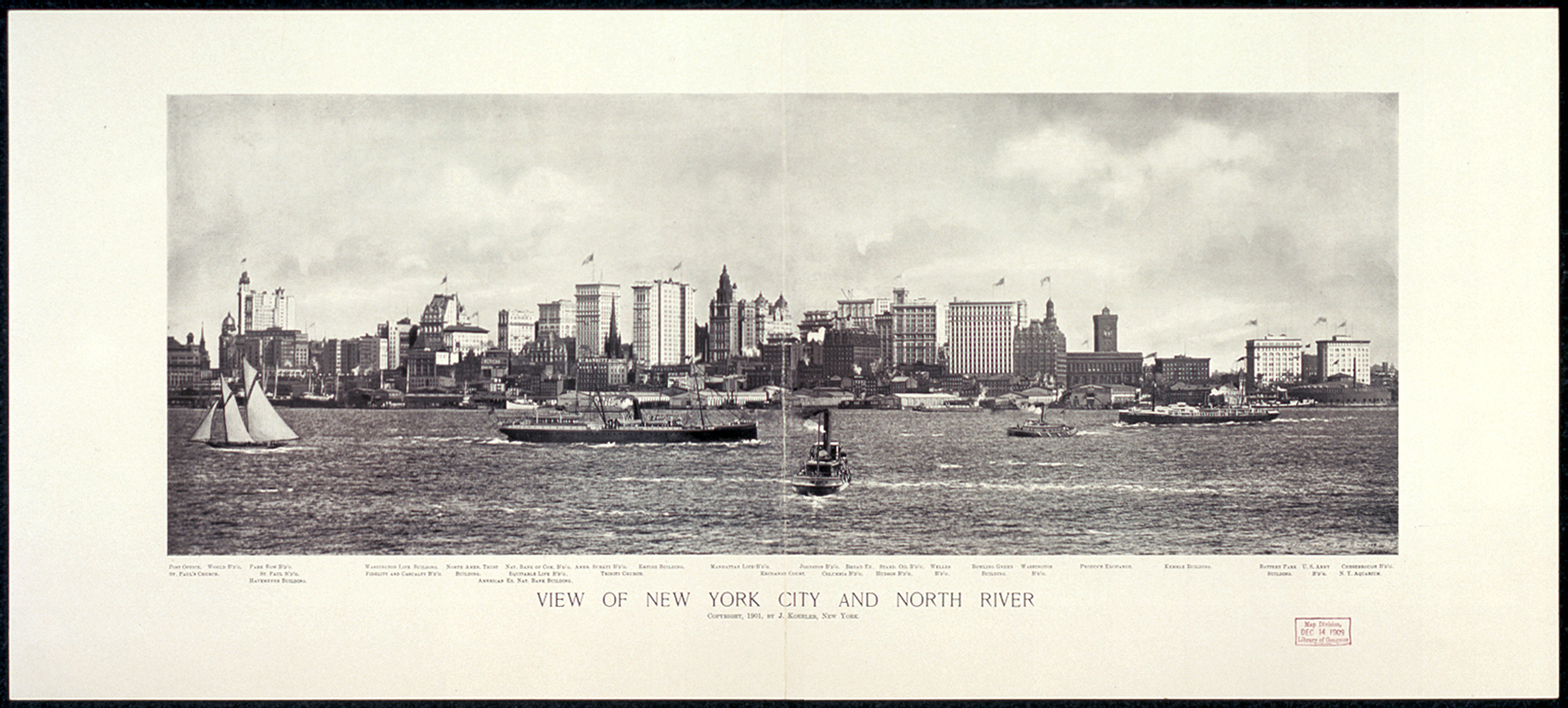 New York City and North River, 1901, 1901 — historic image
