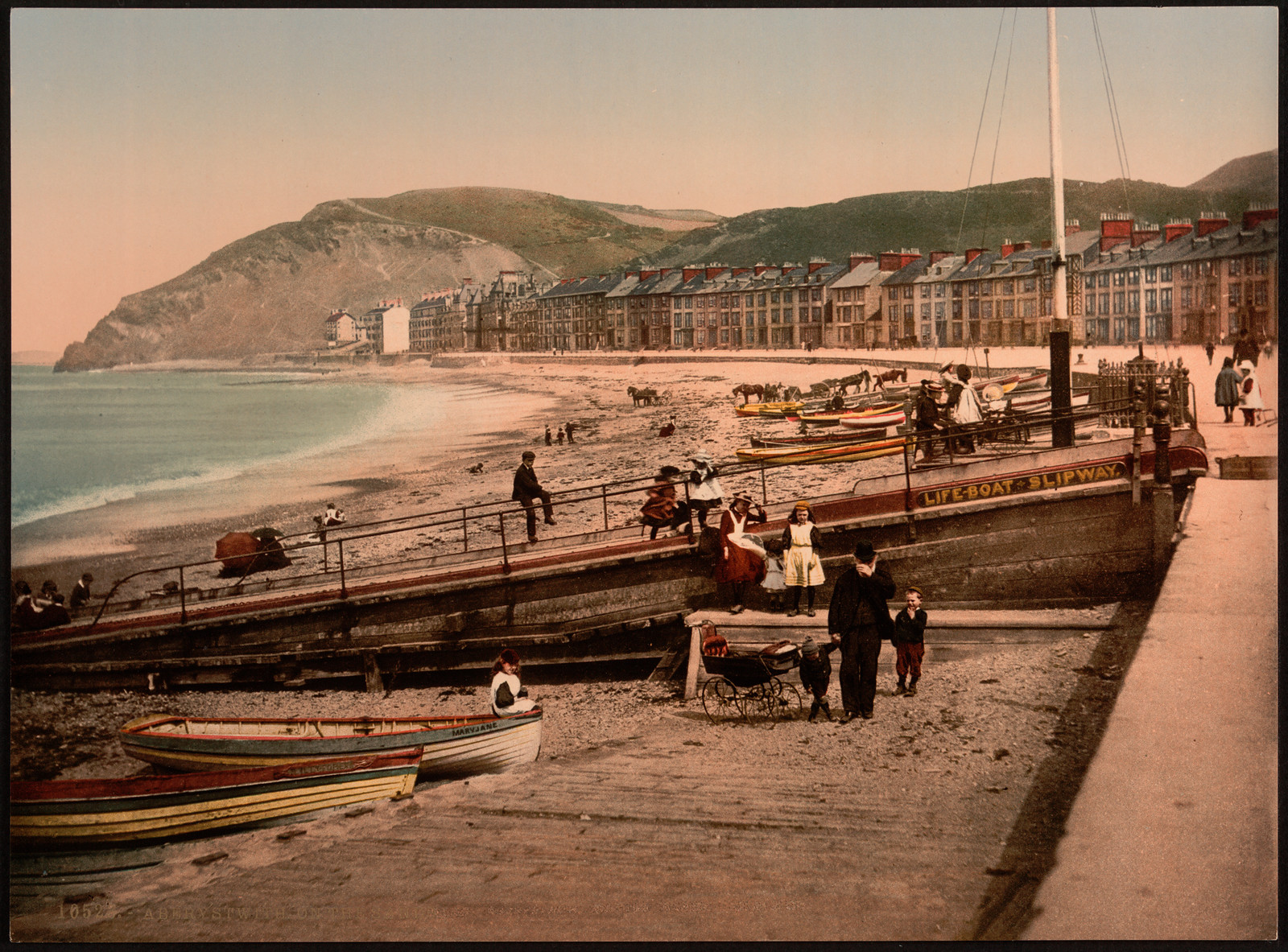 On the sands Aberystwith Wales, [between ca. 1890 and ca. 1900]. — historic print