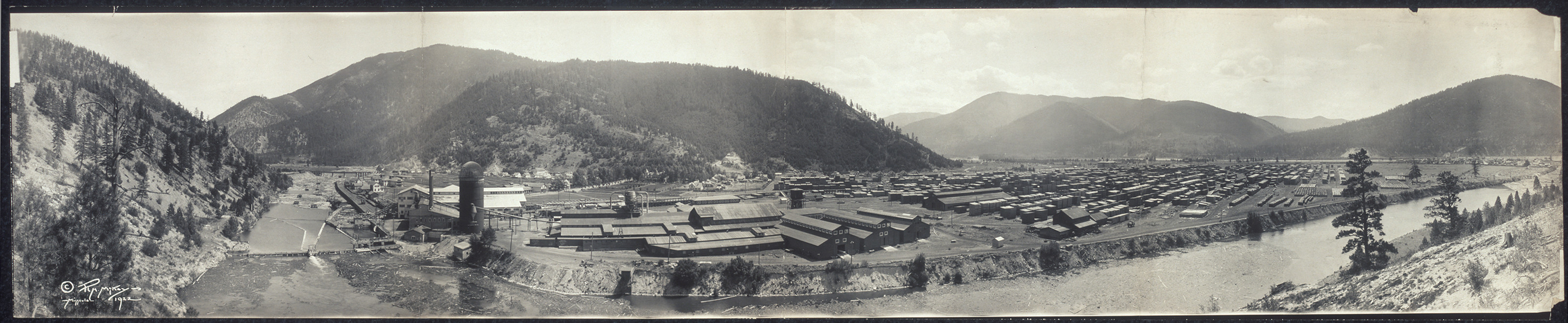 A.C.M. Co. Mill Livingston, Montana, 1922, 1922 — historic image