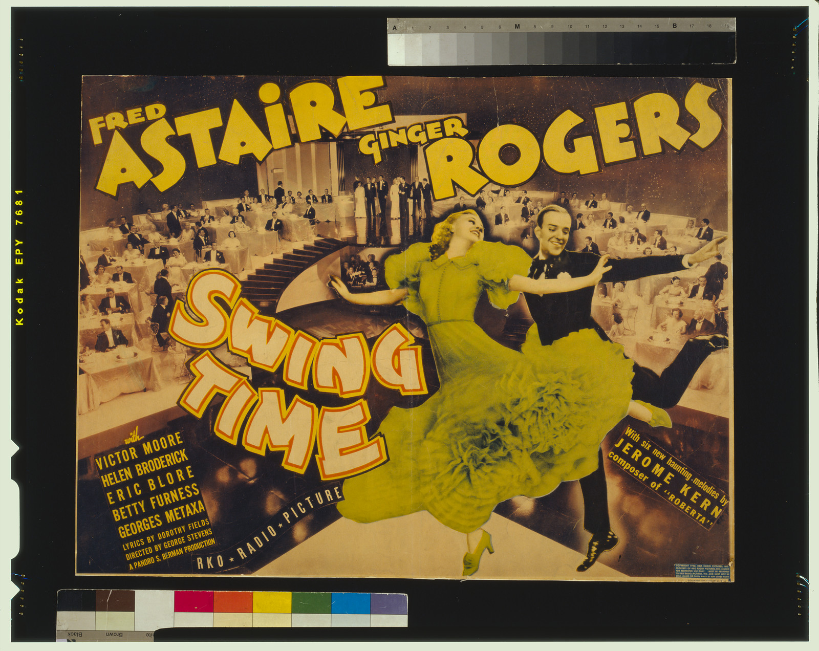 Swing time — vintage poster