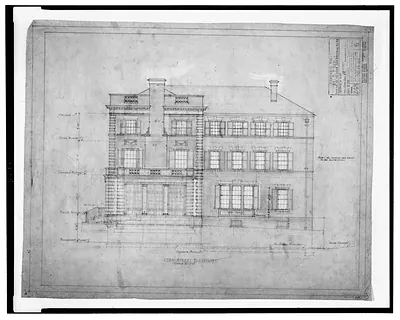 Vintage Building Photo - Washington DC - House (residence) for B.F (3)
