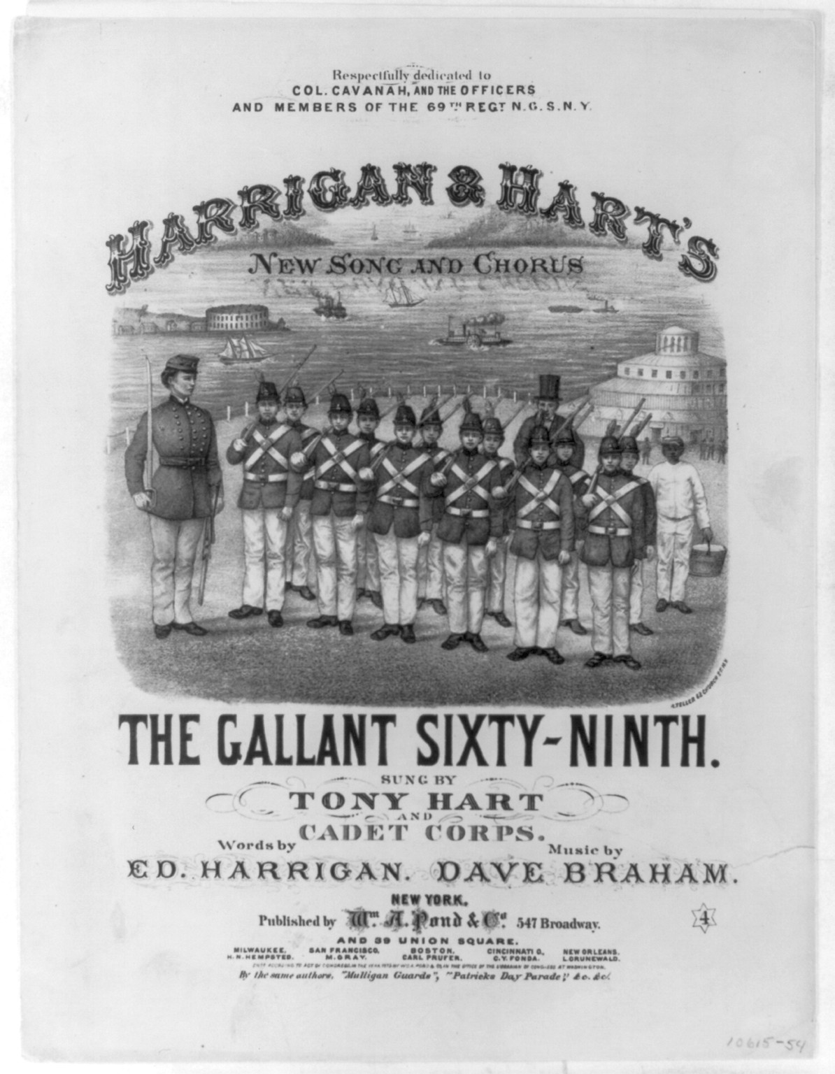 The Gallant Sixty-Ninth, c1875. — antique lithograph