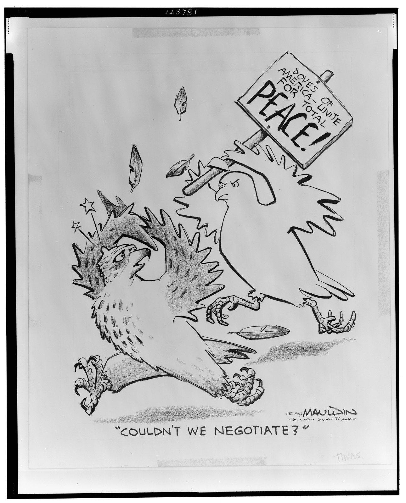 Couldn't we negotiate?"", 1965 Apr. 30 [publication date] — historic drawing