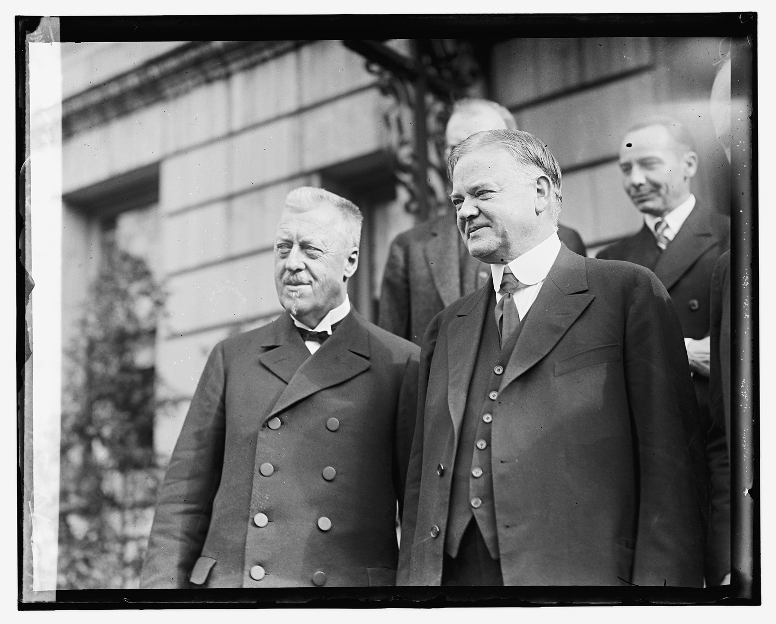 Hoover with Capt. Eichner, Hugo Eckner, [1929] — historic photograph