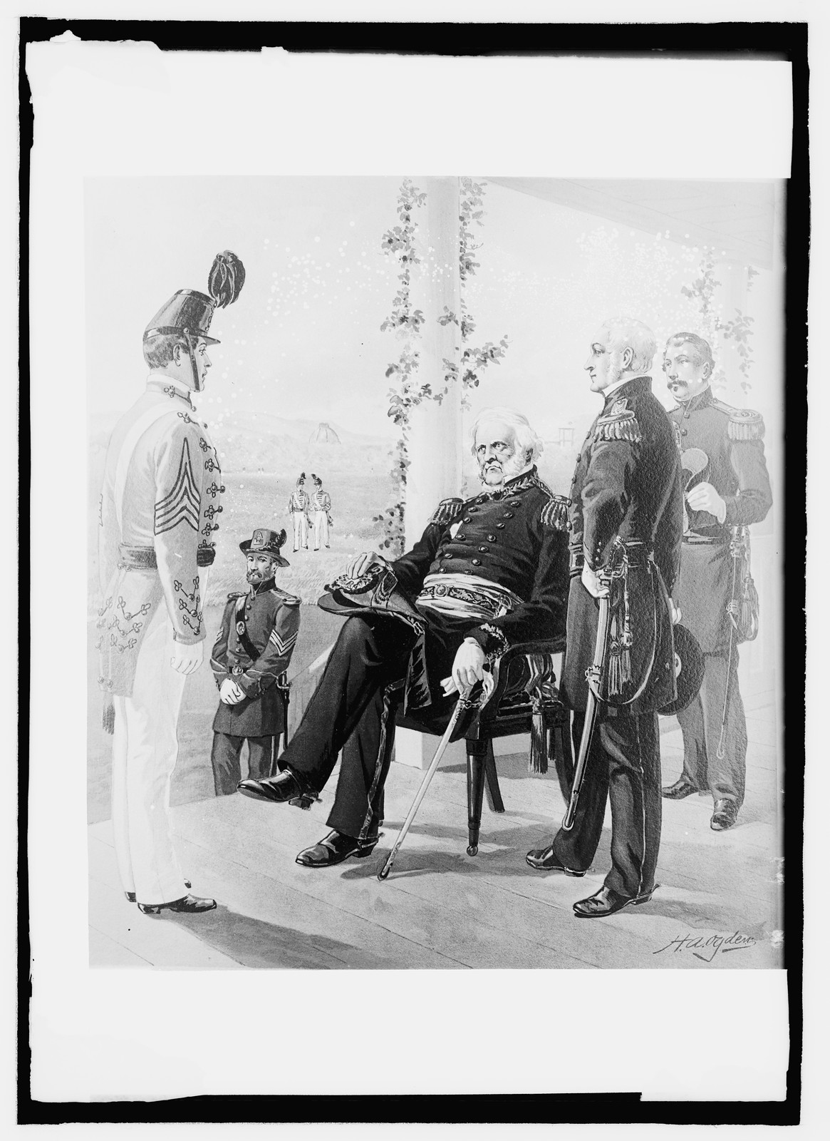 U.S. Army uniform, 1858-61, Gen'l in Chief, Eng., artillery, cadets, [between 1908 and 1919] — historic photograph
