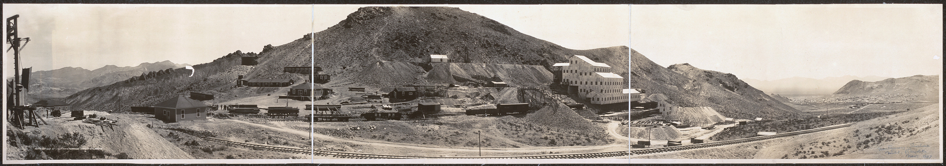 Montgomery Shoshone Mill, Rhyolite, Nevada, 1905, 1905 — historic image