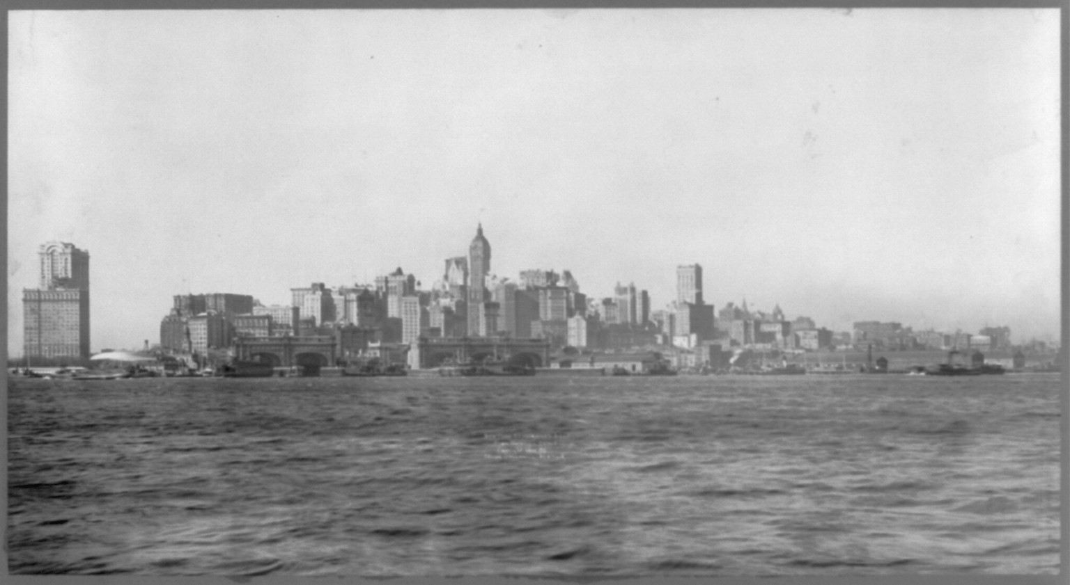 New York skyscrapers from Governor's Island, c1911. — historic photograph