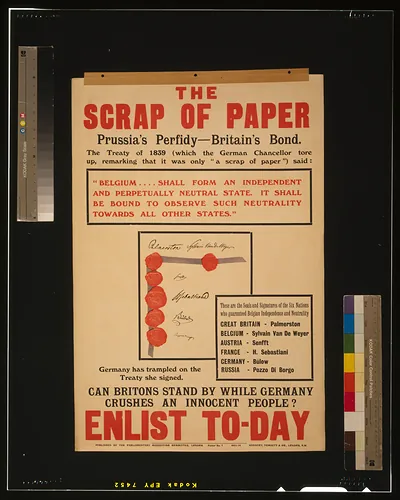 The scrap of paper - Prussia's perfidy - Britain's bond [...] Enlist to-day / Hanbury, Tomsett & Co., London, N.W.