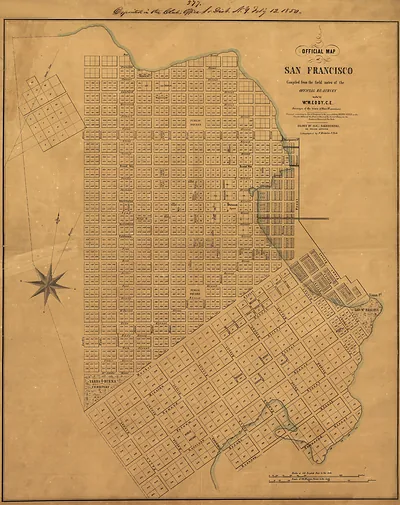CA San Francisco 1849 MAP
