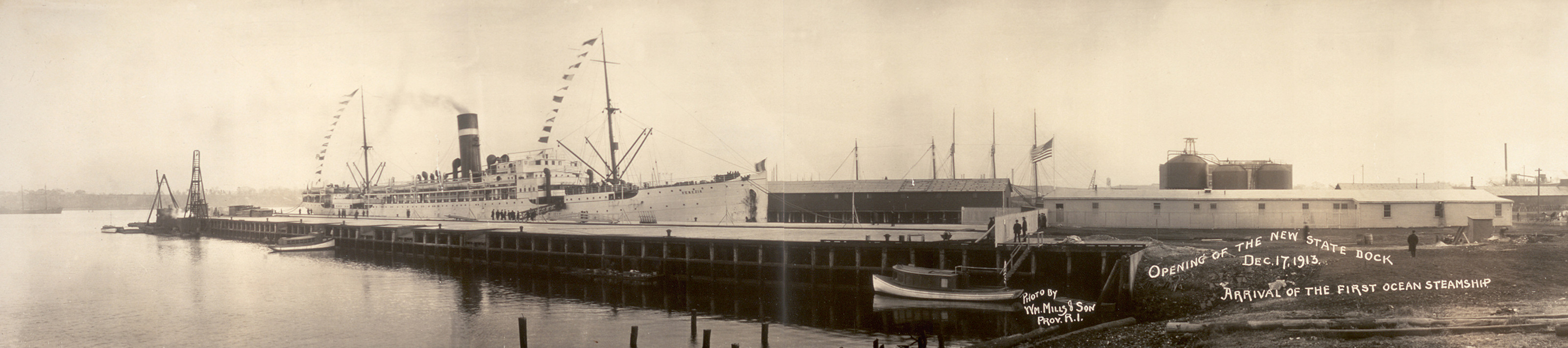 Opening new dock, Providence 12-17-13, Rhode Island, 1913 — historic image