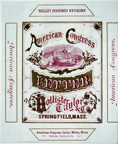 American Congress letter - Hollister, Taylor & Co., Springfield, Mass.