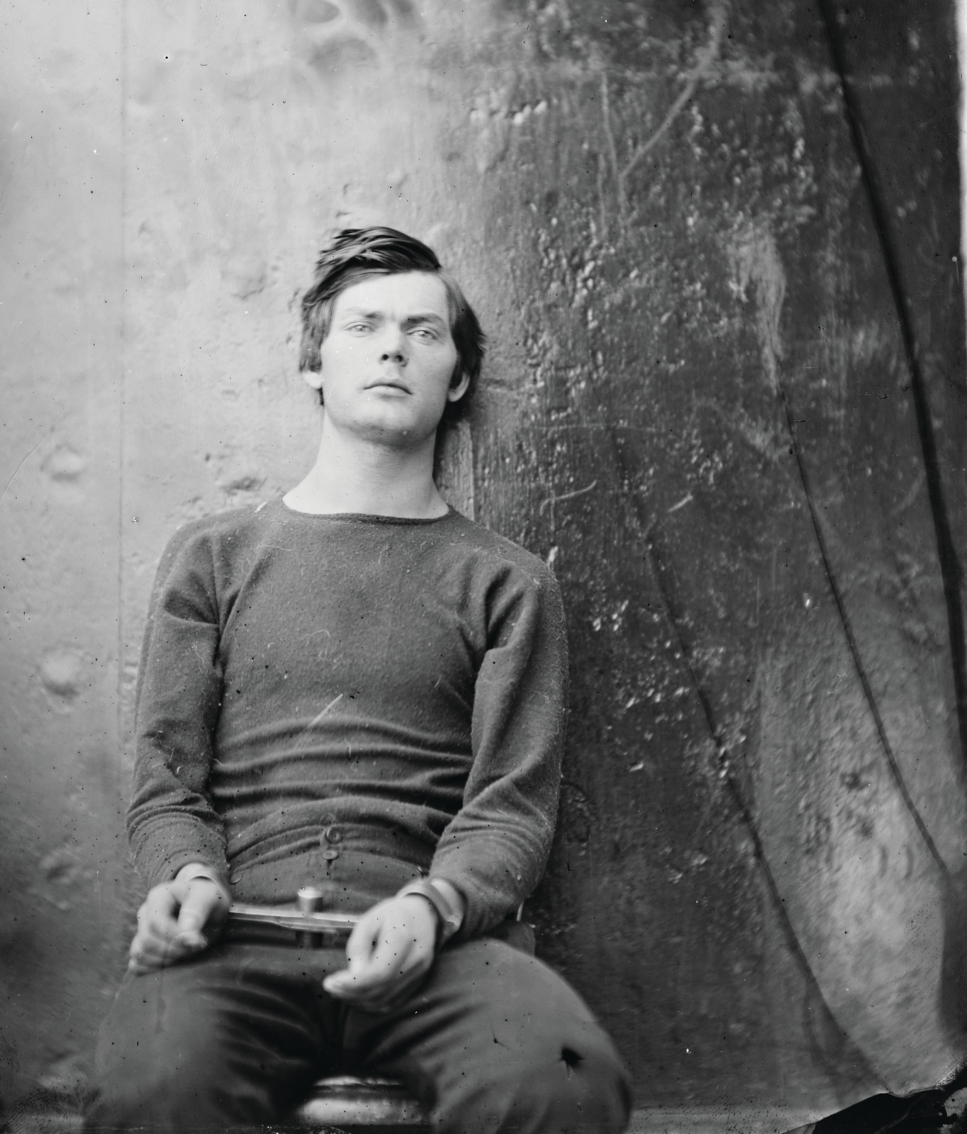 Lewis Payne, In Sweater, Seated And Manacled, Washington Navy Yard, D.C. Alexander Gardner, photographer, April, 1865 — historic photograph