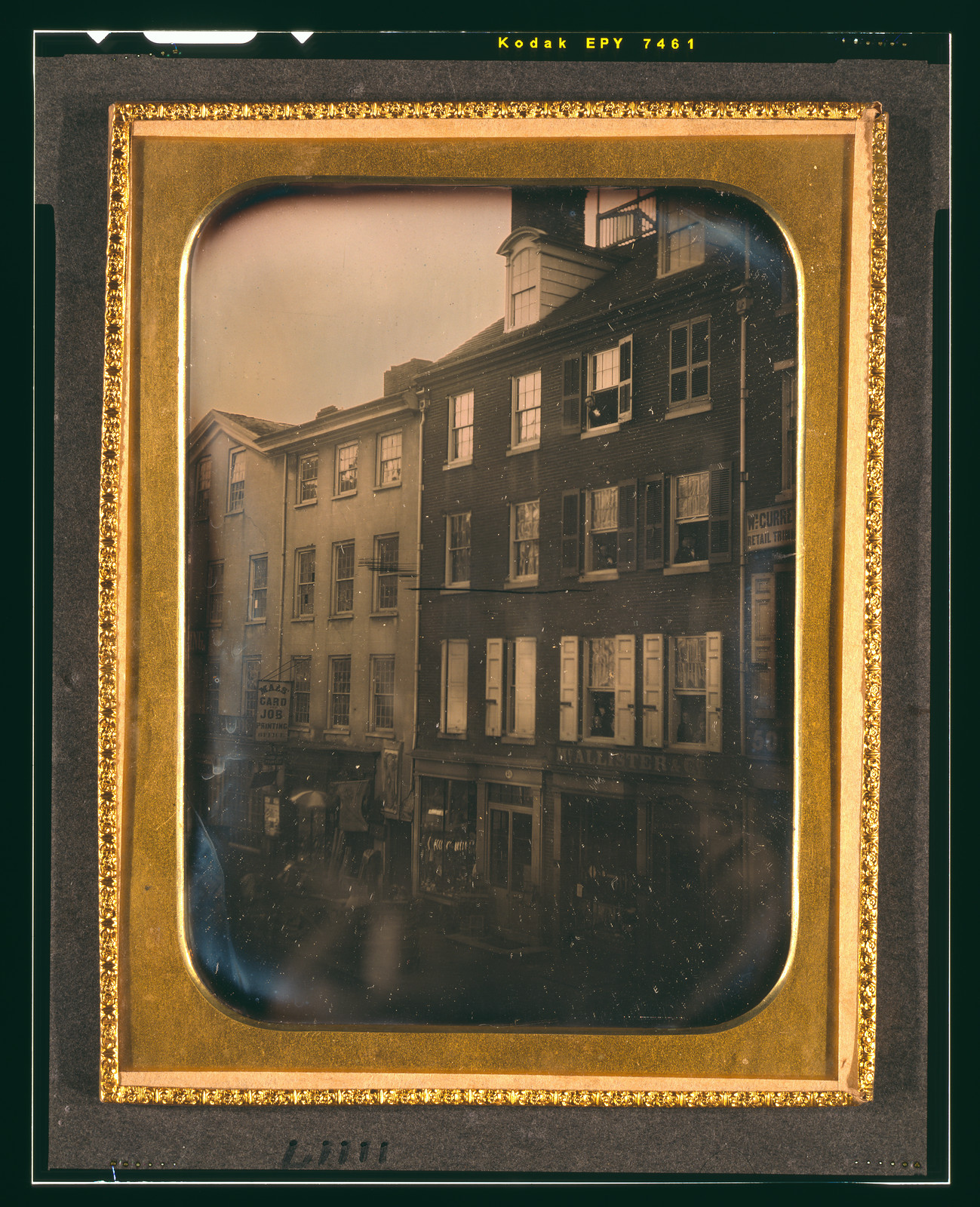 View of No. 48 and 46 Chestnut Street, 1854 Dec. 12. — historic photograph