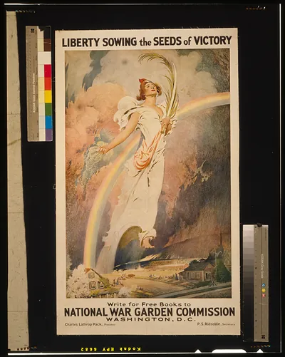 Liberty sowing the seeds of victory / Frank V. DuMond.