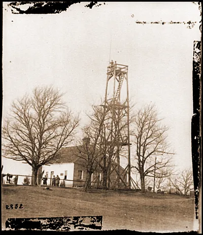 Petersburg Va. Signal tower at 14th New York Heavy Artillery headquarters