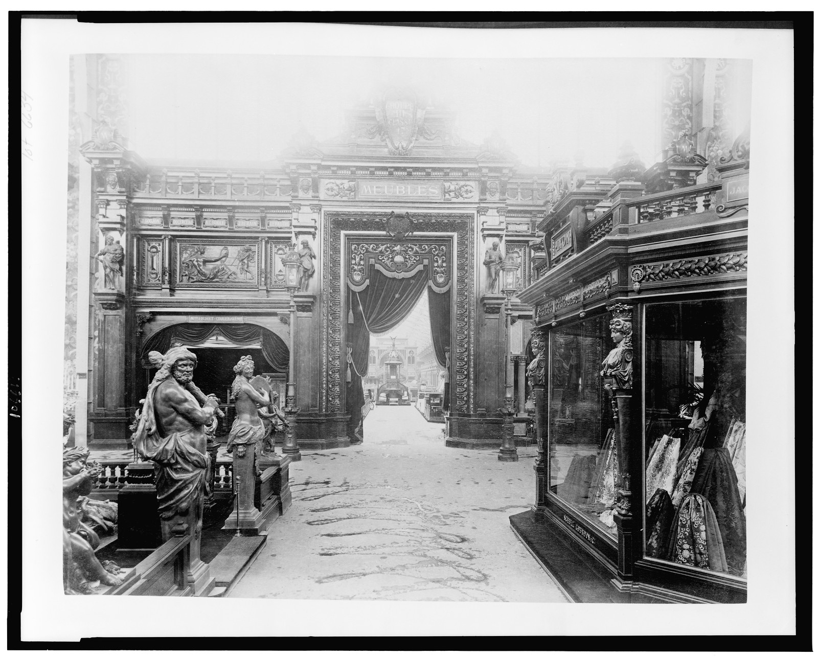 [Entrance to the furniture exhibit in the Palace of Diverse Industries, Paris Exposition, 1889], [1889] — historic print
