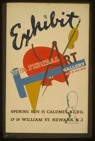 Exhibit - WPA Federal Art Gallery State of New Jersey Opening Nov. 15 Calumet Bldg. 1